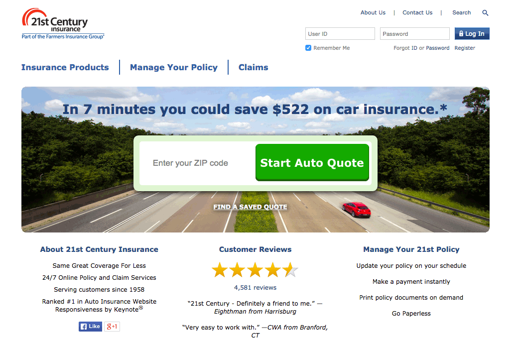 21st CENTURY INSURANCE on Behance Century insurance